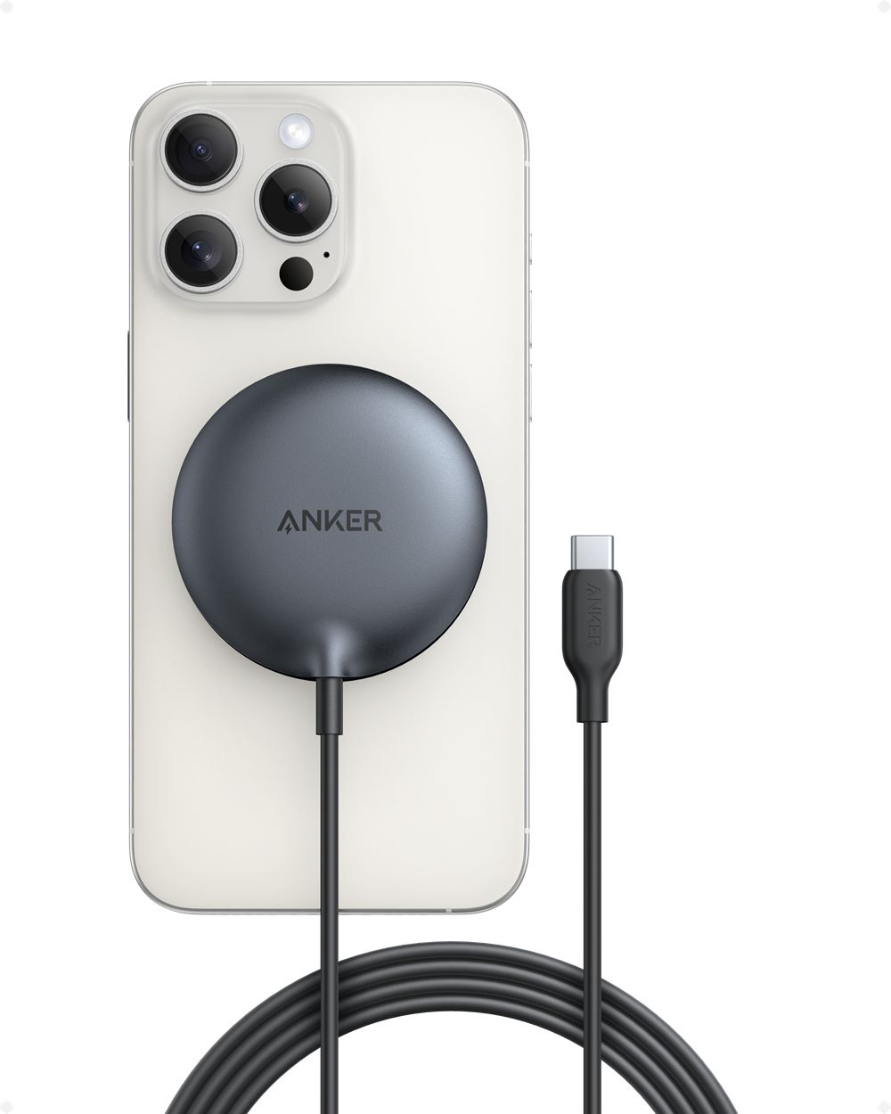 Noir Anker MagGo Wireless Charger (Pad) - MPR-9432784