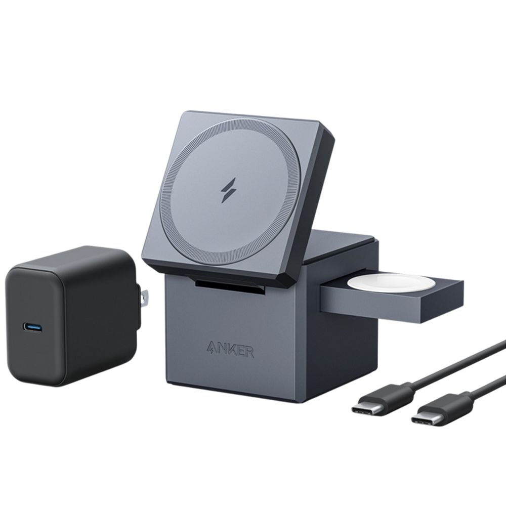 Noir Anker 3-in-1 Cube with MagSafe - PBE-2680478