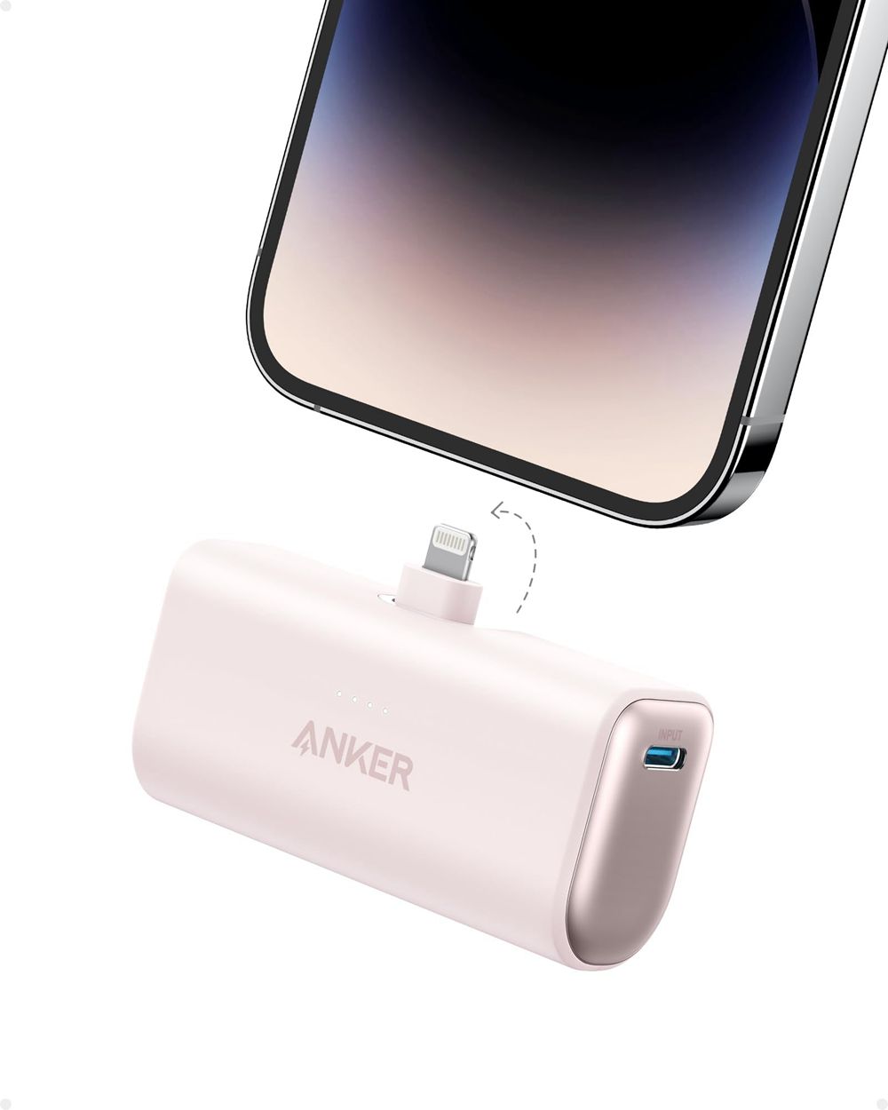 Rose Anker Nano Power Bank (12W Built-In Lightning Connector) - UIL-1732941