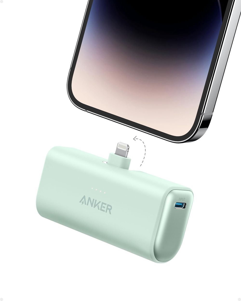 Vert Anker Nano Power Bank (12W Built-In Lightning Connector) - PAW-2913618