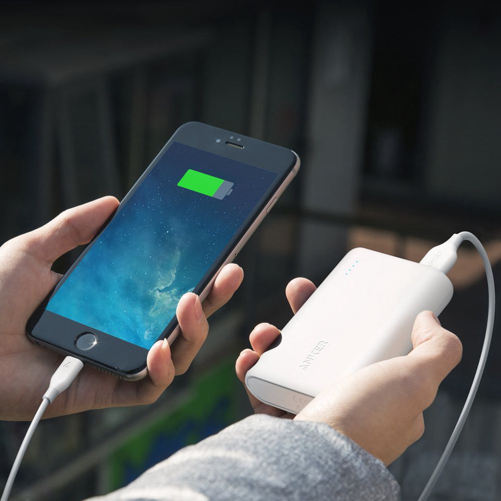 Blanche Anker Nano Power Bank (30W Built-In USB-C Cable) - VHK-2322185