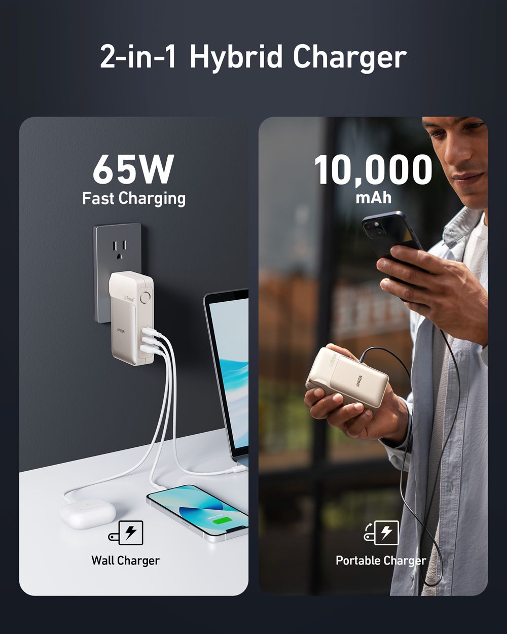 Champagne Anker 733 Power Bank (GaNPrime PowerCore 65W) - IUT-3267851