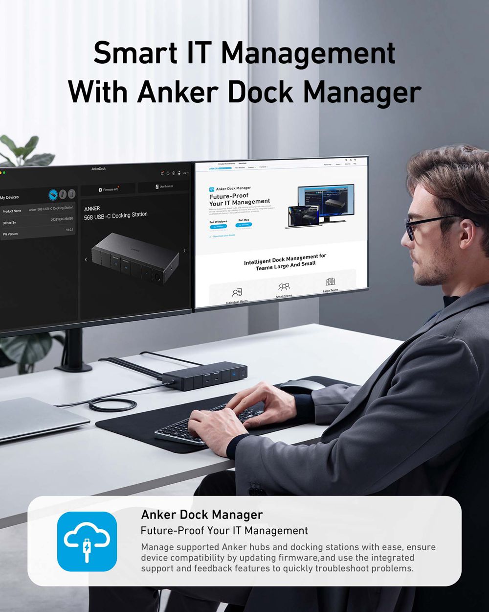 Noir Anker 568 USB-C Docking Station (11-in-1 USB4) - IOH-1249134