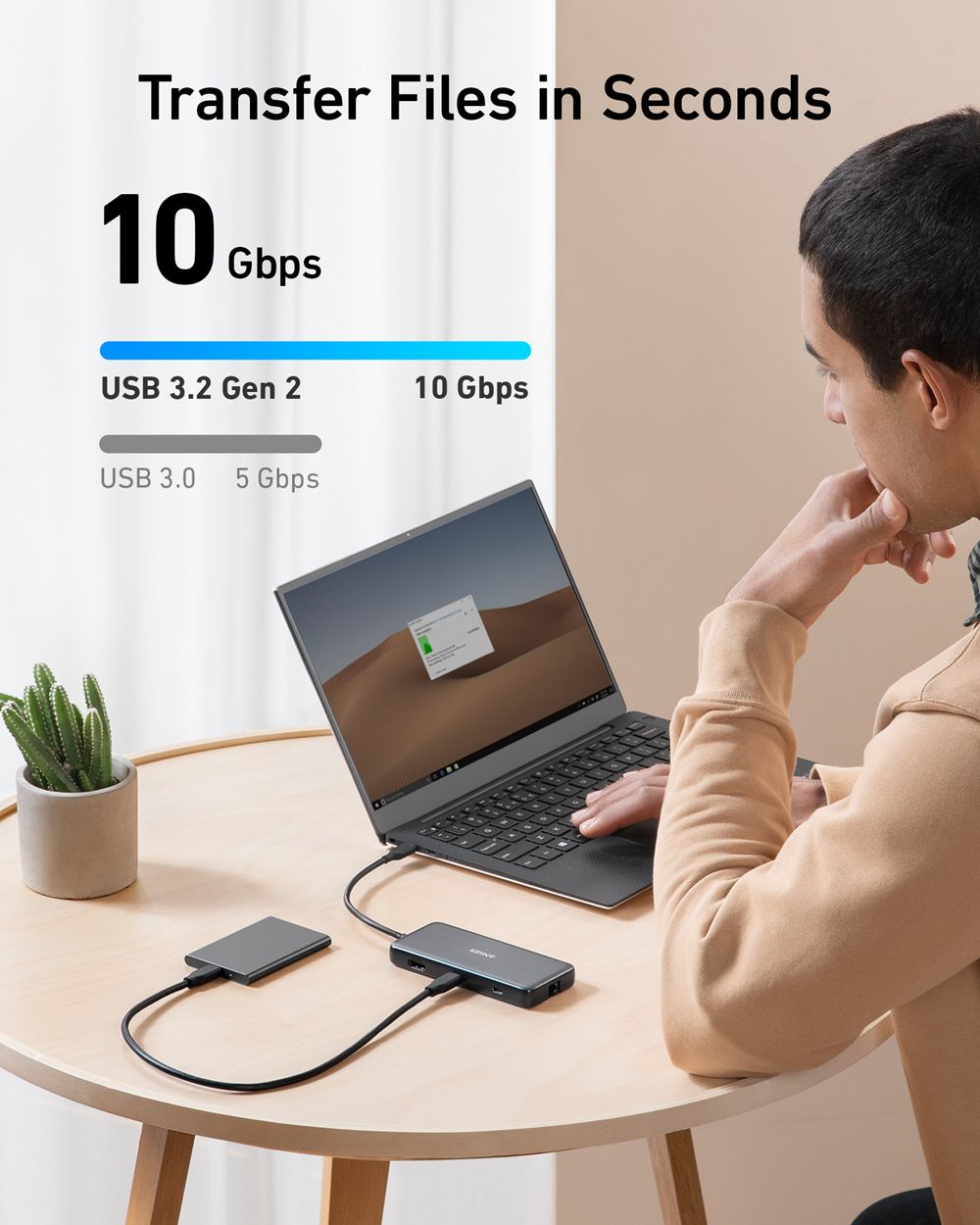 Grise Anker 555 USB-C Hub (8-in-1) - ZTP-5581802