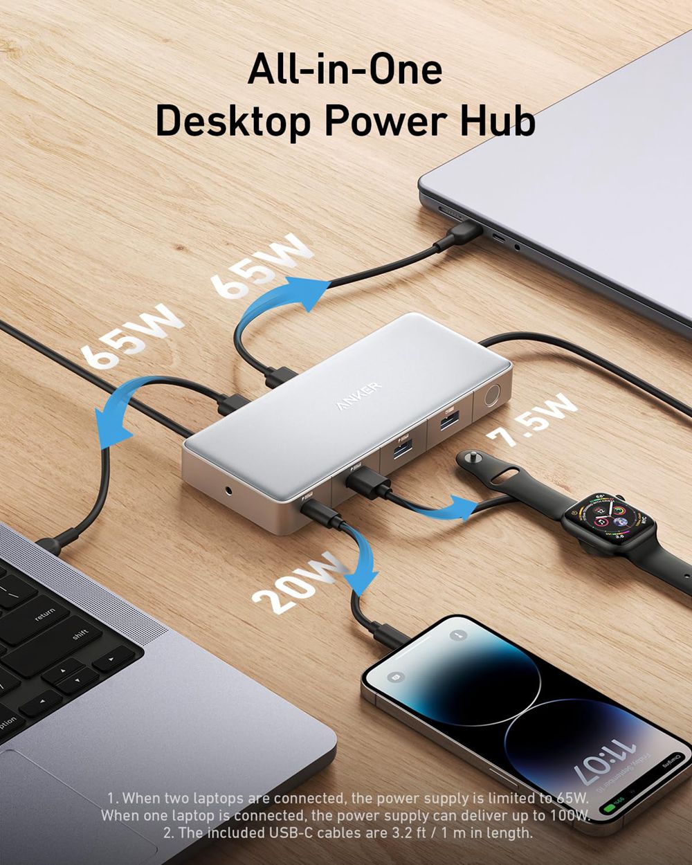 Argent Anker 554 USB-C Docking Station (KVM Switch) - HQG-0688592