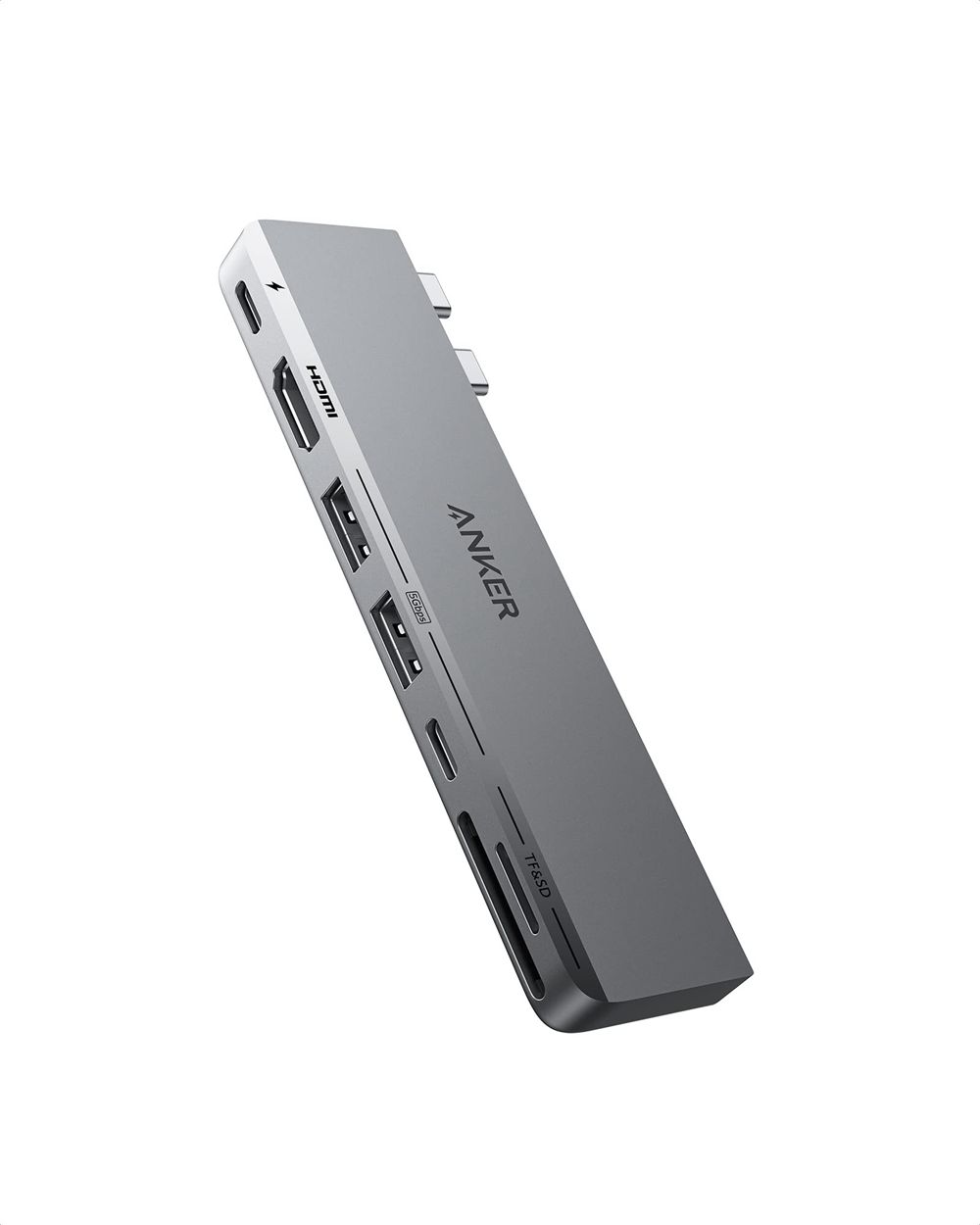 Argent Anker 547 USB-C Hub (7-in-2 for MacBook) - VZA-4528607