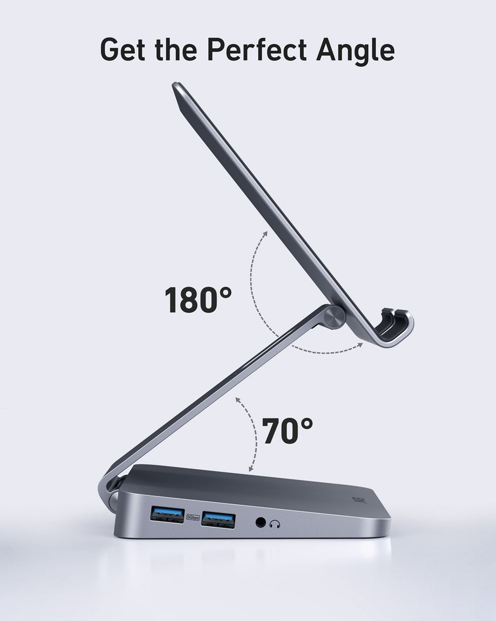 Grise Anker 551 USB-C Hub (8-in-1 Tablet Stand) - XDN-7224016