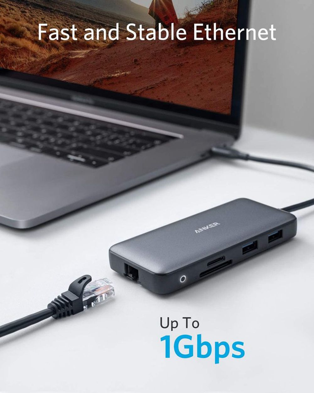 Noir Anker 553 USB-C Hub (8-in-1) - UFQ-0568141