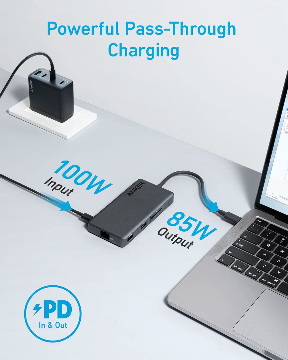 Noir Anker 341 USB-C Hub (7-in-1) - RMD-0001163