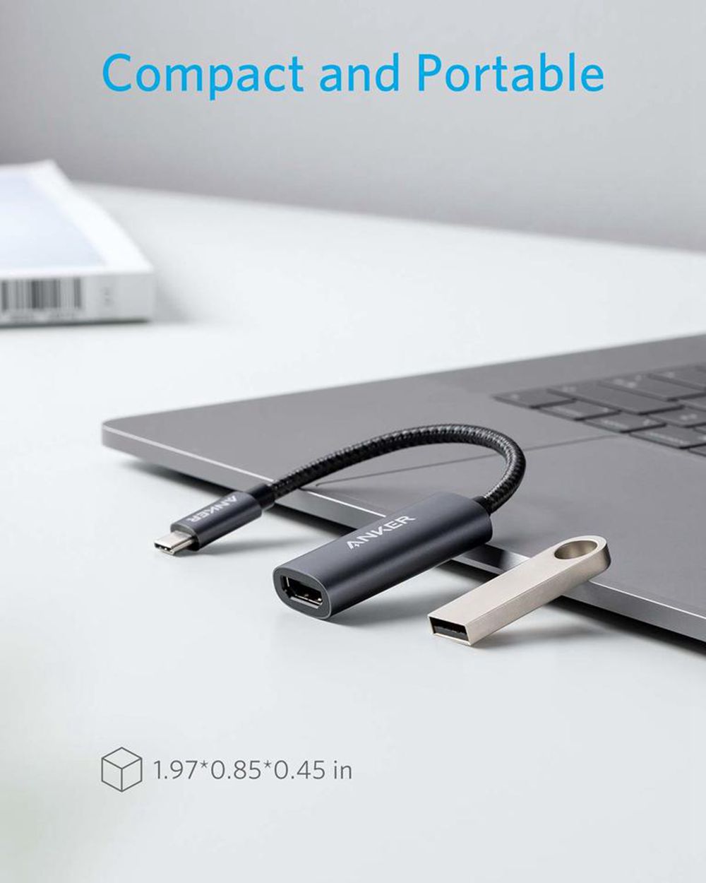 Noir Anker 310 USB-C Adapter (4K HDMI) - OJC-8031737