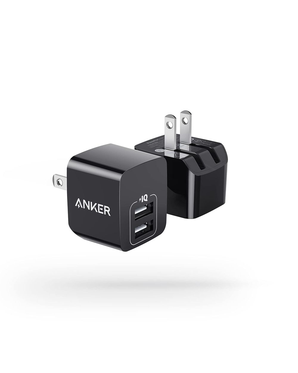 Noir Anker Dual-Port 12W Wall Charger (2-Pack) - BUD-6528889