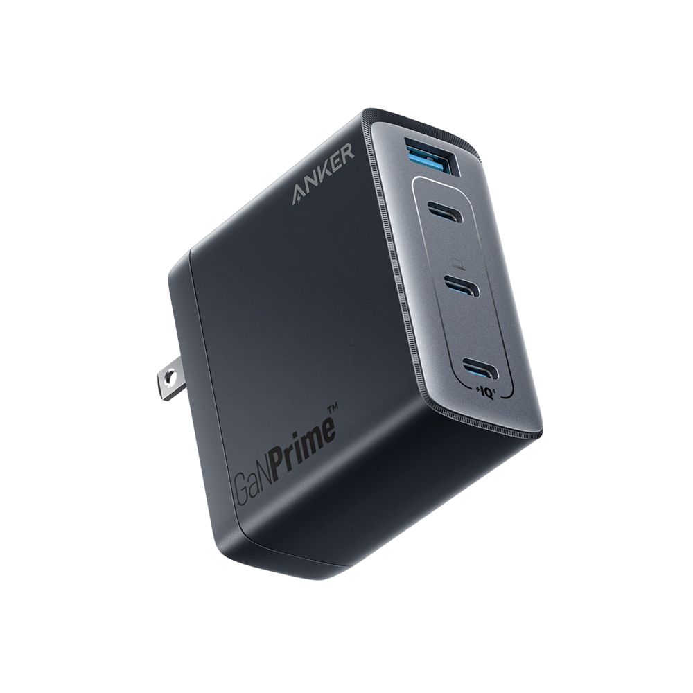 Noir Anker 747 Charger (GaNPrime 150W) and 765 USB-C to USB-C Cable (240W Nylon) - PAC-9581556