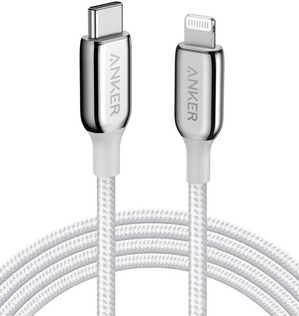 Argent Anker 762 USB-C to Lightning Cable (3 ft / 6 ft Nylon) - YBA-7892608