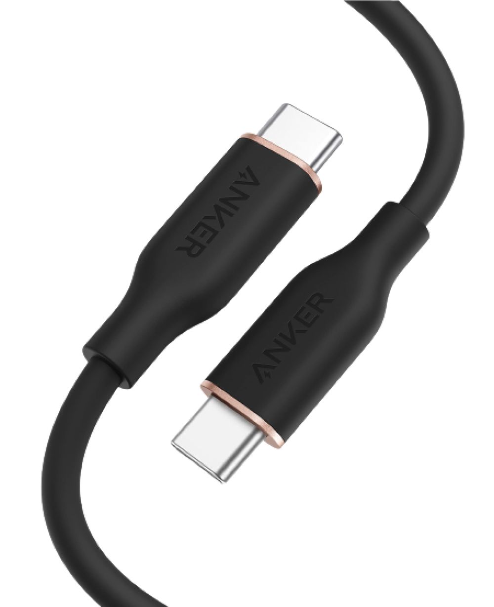 Noir Anker 643 USB-C to USB-C Cable (Flow Silicone) - YXV-2435989