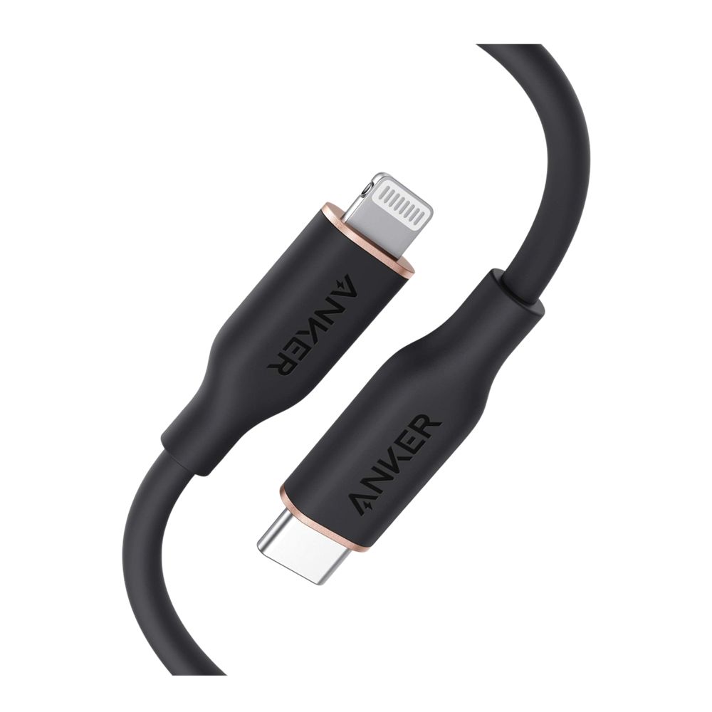 Noir Anker 641 USB-C to Lightning Cable (Flow Silicone) - AER-0913605