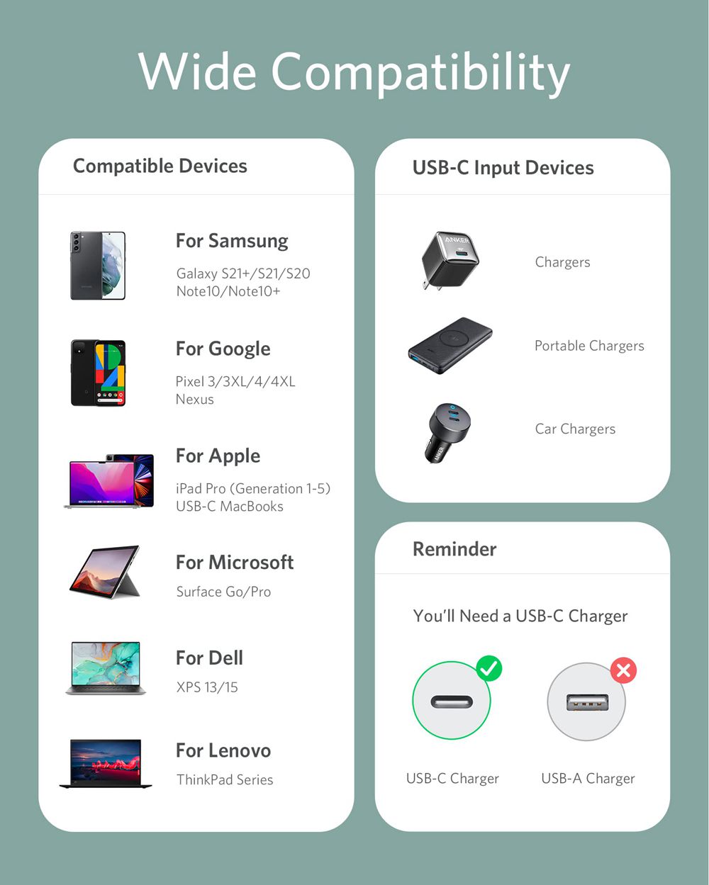 Vert Anker 643 USB-C to USB-C Cable (Flow Silicone) - KQD-9509605