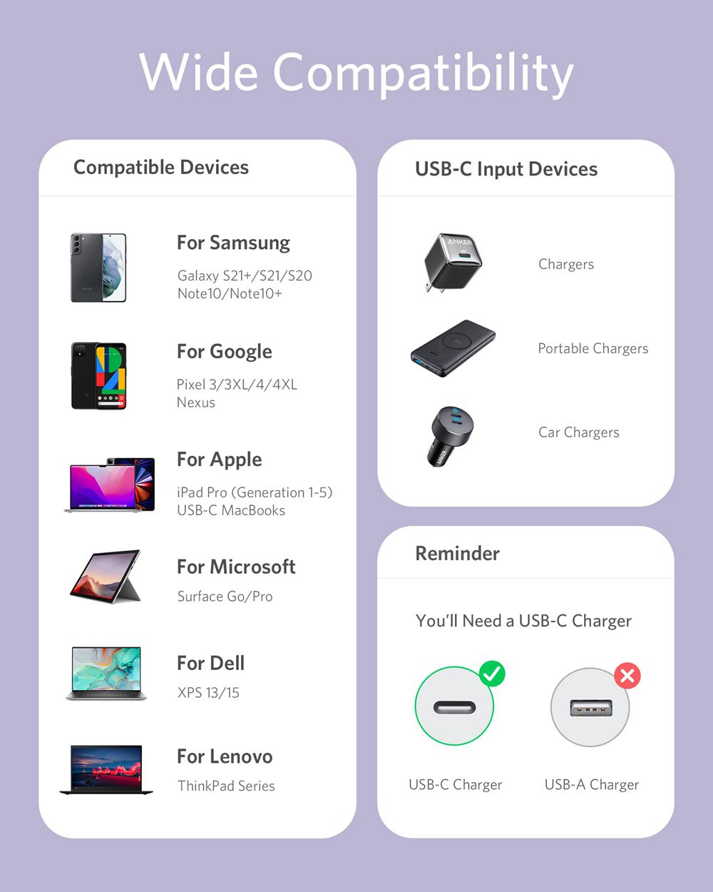 Violette Anker 643 USB-C to USB-C Cable (Flow Silicone) - NFF-9719277