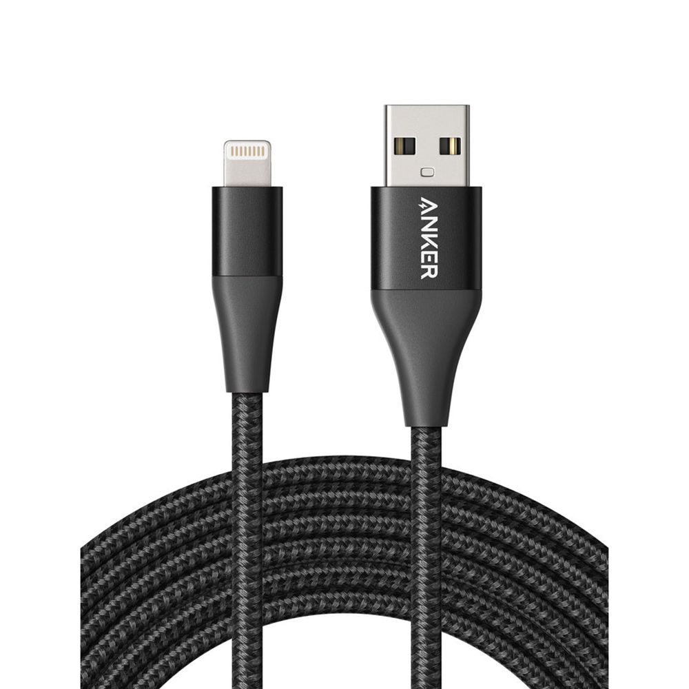 Noir Anker 551 USB-A to Lightning Cable (1 ft / 3 ft / 6 ft / 10 ft) - BPT-9081257