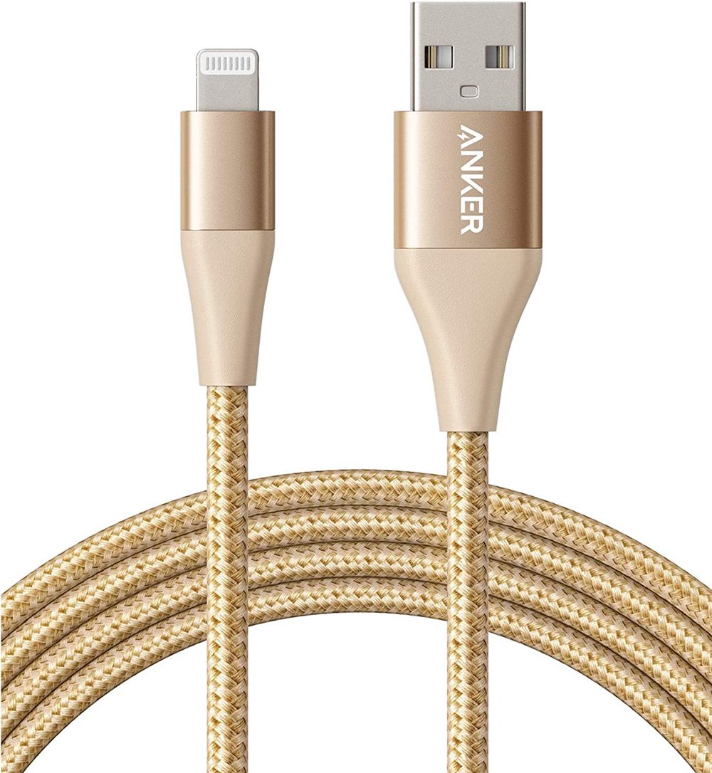 Champagne Anker 551 USB-A to Lightning Cable (1 ft / 3 ft / 6 ft / 10 ft) - VGM-3023039