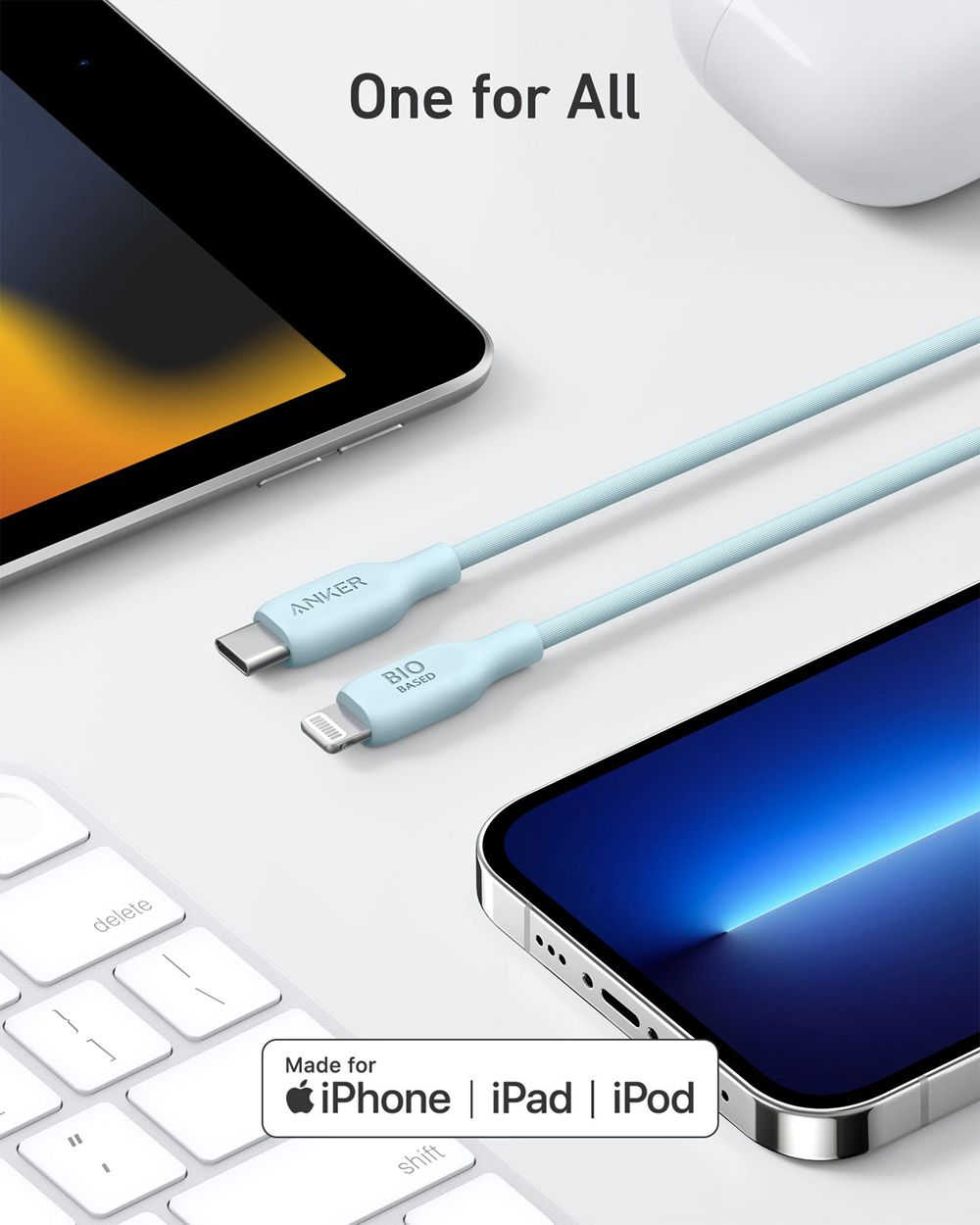 Bleu Anker 541 USB-C to Lightning Cable (Bio-TPU) - QHL-7278354