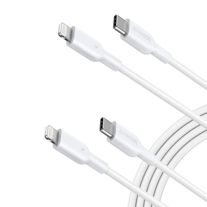 Blanche Anker 321 USB-C to Lightning Cable (6 ft 2-Pack) - ESC-7968518