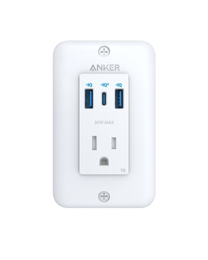 Blanche Anker PowerExtend USB-C Wall Outlet - DZB-1450292