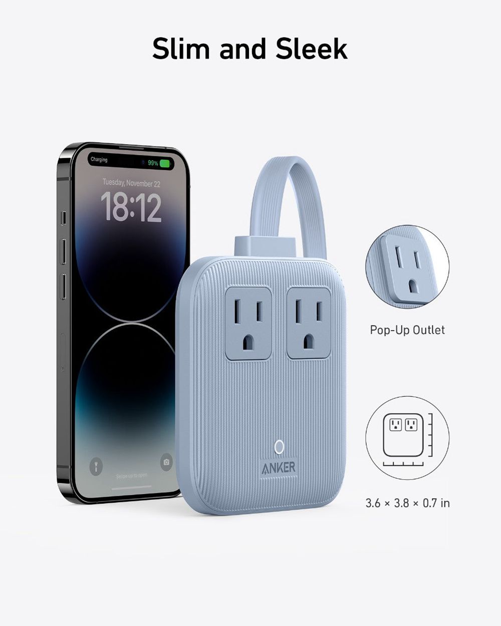 Bleu Anker Nano Charging Station (6-in-1 67W) - WFJ-4233339