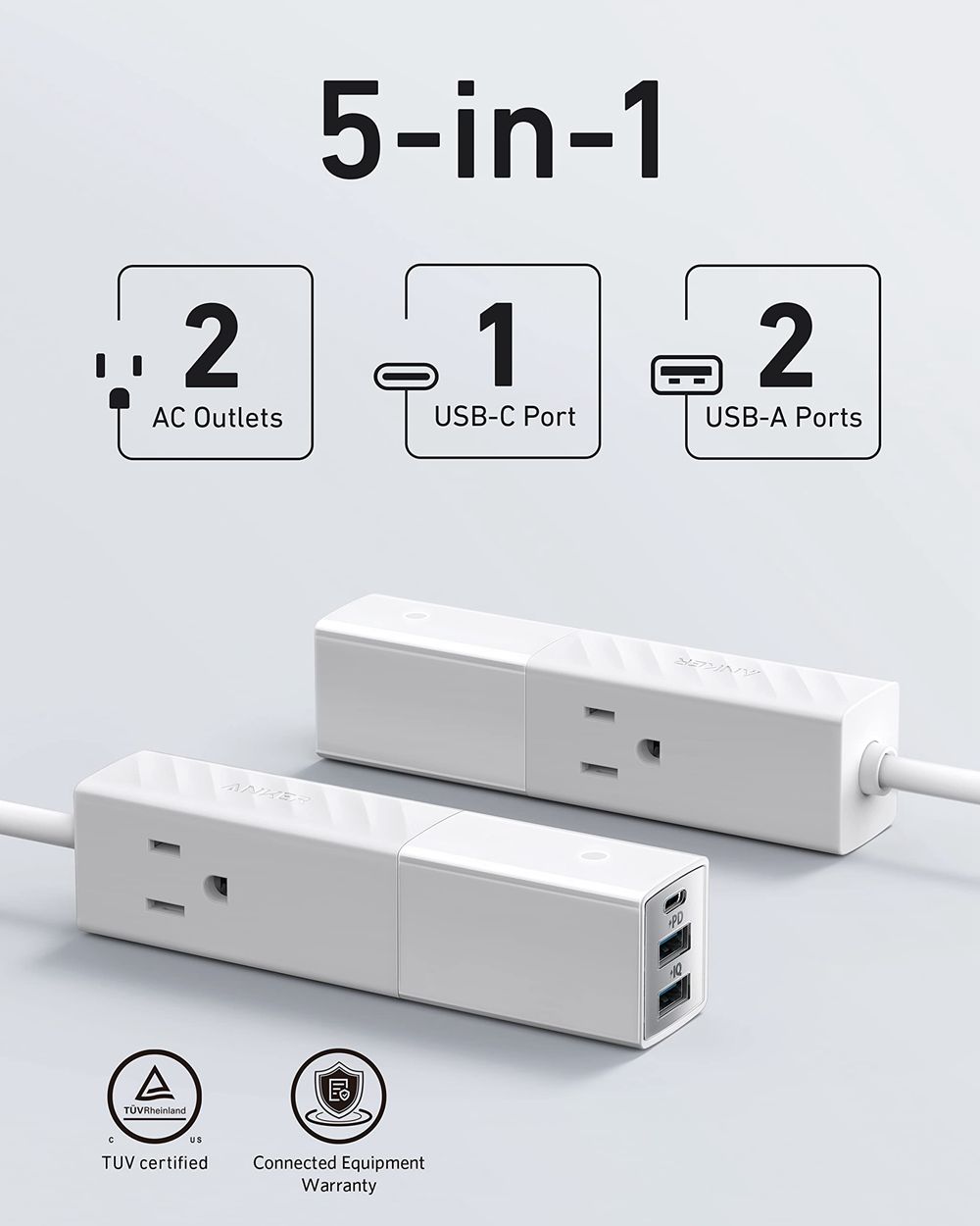 Blanche Anker 511 USB Power Strip - ABU-8474673