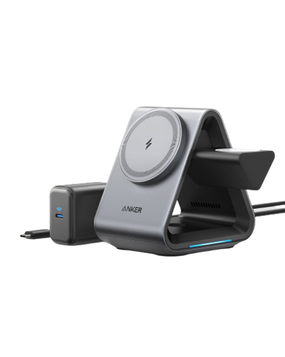 Noir Anker 737 MagGo Charger (3-in-1 Station) - LVT-0774560