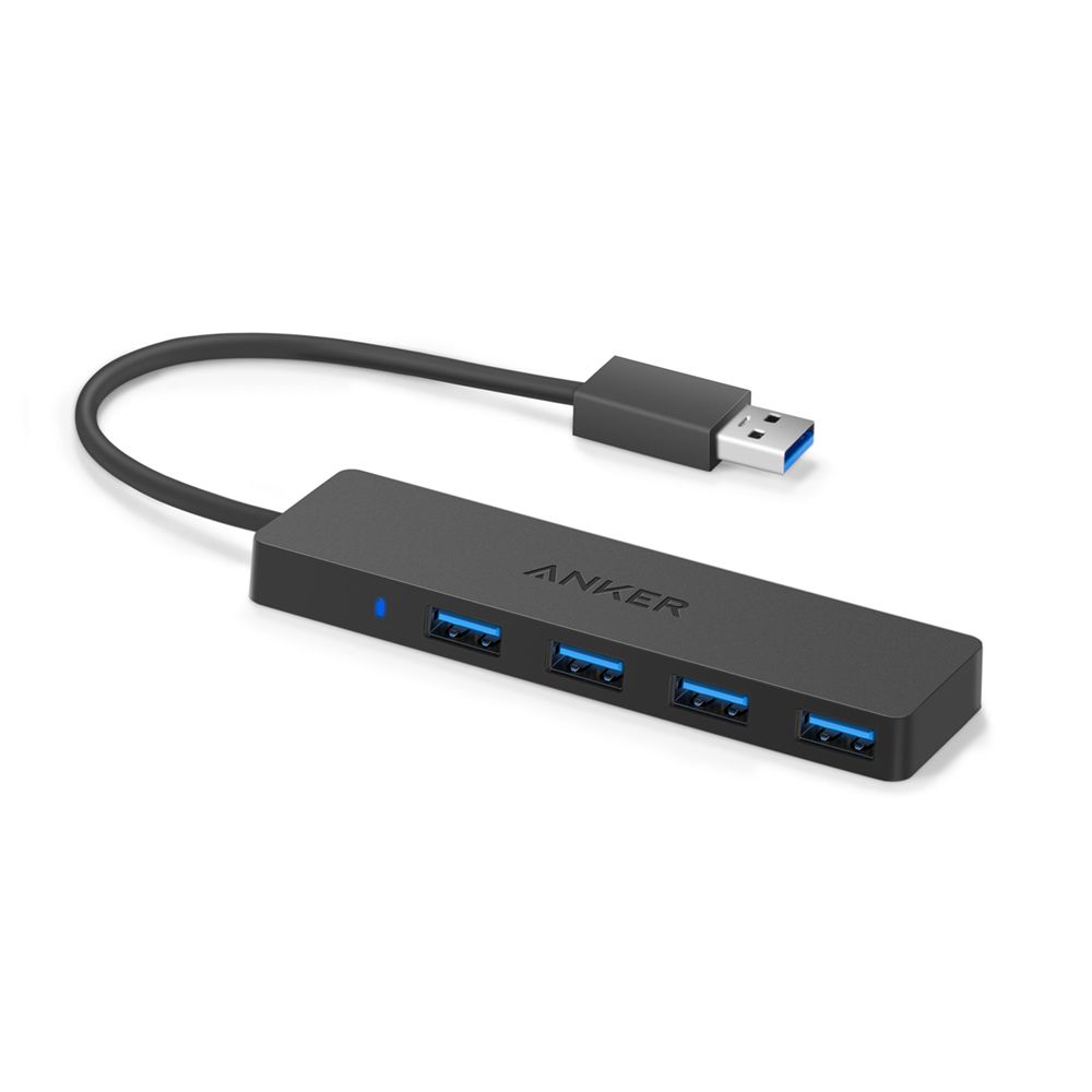 Noir Anker Ultra Slim 4-Port USB 3.0 Data Hub - BYO-8278427