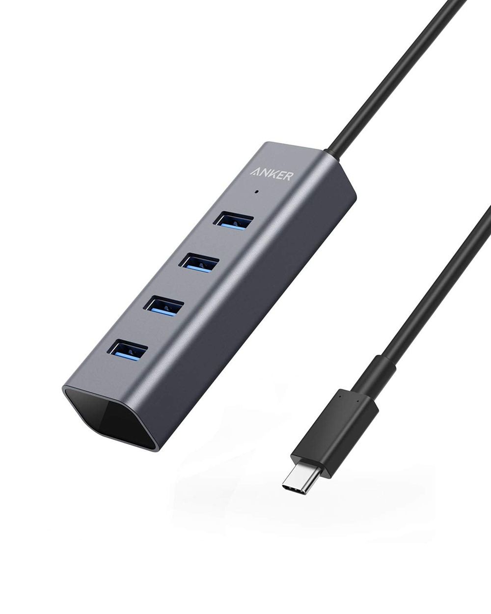 Noir Anker USB-C to 4-Port USB 3.0 Hub - FWB-9376639