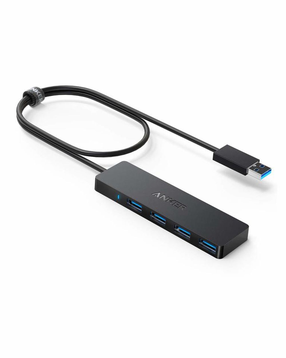 Noir Anker Ultra Slim 4-Port USB 3.0 Data Hub - BYO-8278427